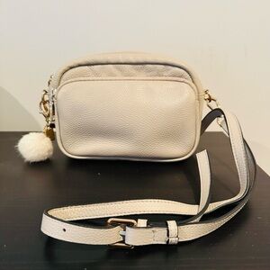 Pom Pom London Crossbody Bag in stone